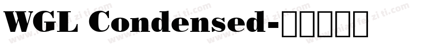 WGL Condensed字体转换